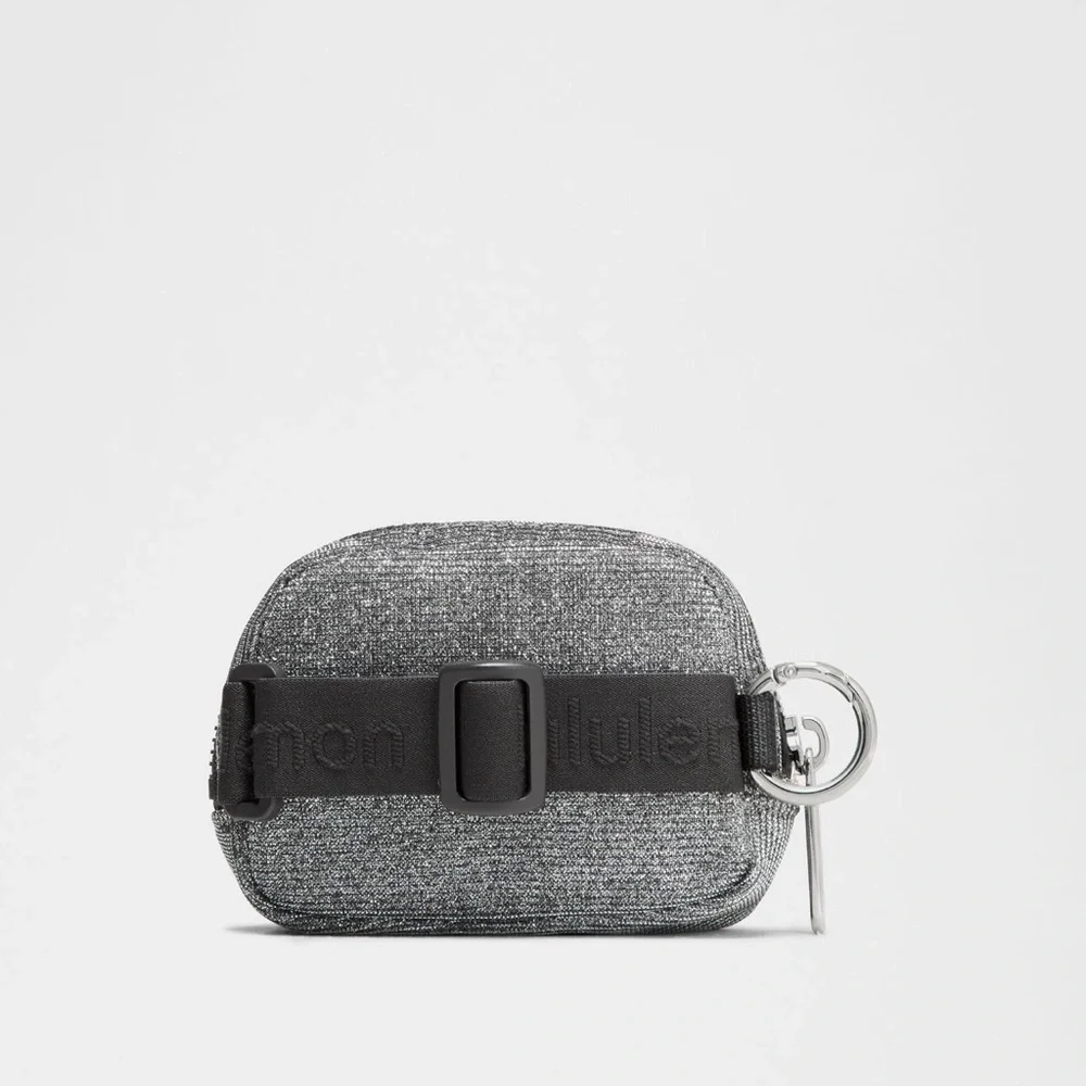 lululemon Everywhere Belt Bag Nano Glitter Dark Silver Graphite Grey NWT